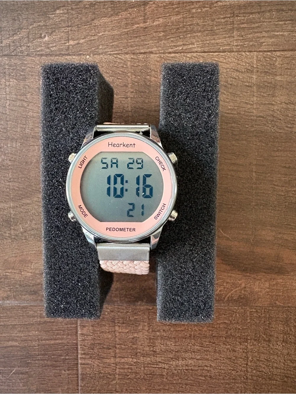 Pink Digital Pedometer Watch - Easy Smart Watch New In Box
